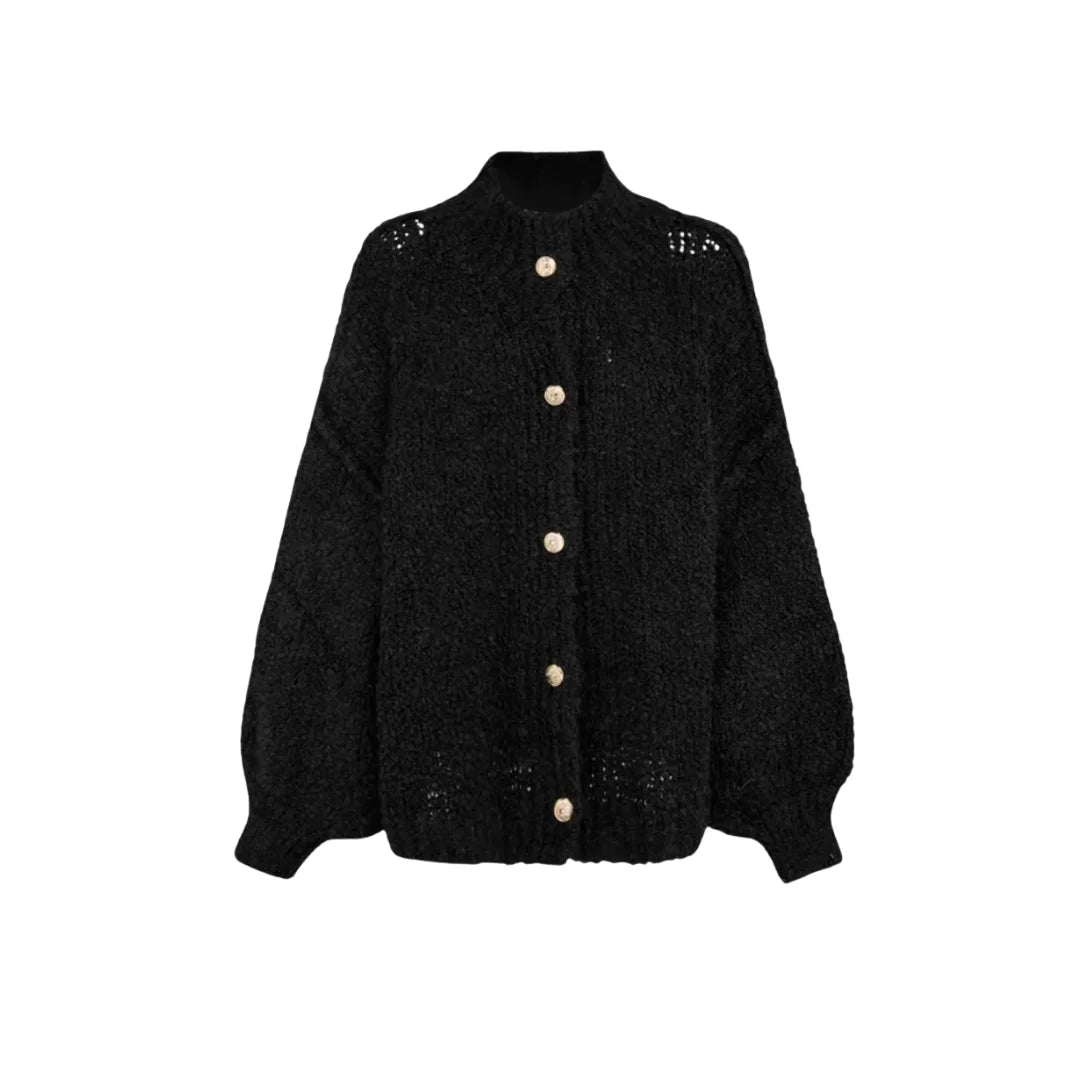 Strick-Cardigan schwarz