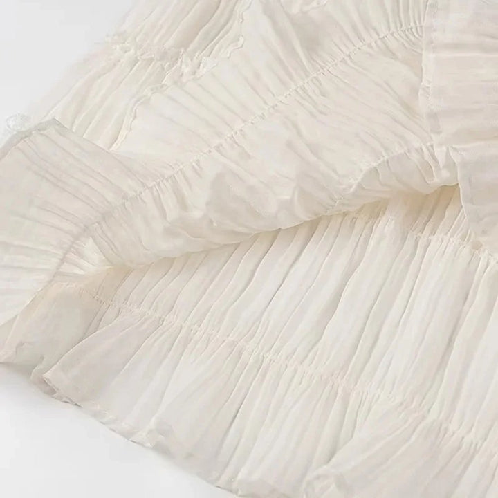 Chiffon-Set in Weiß