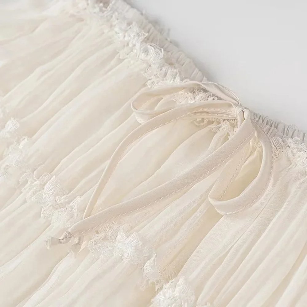Chiffon-Set in Weiß