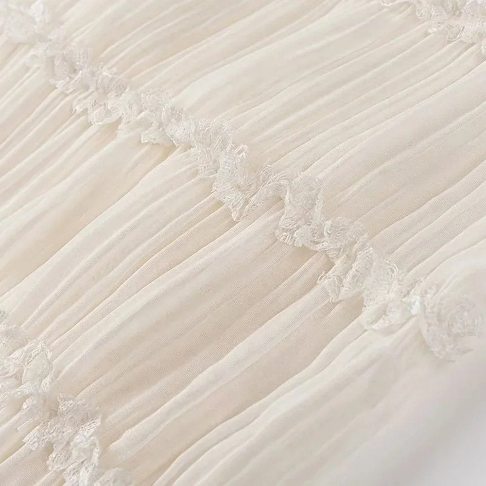 Chiffon-Set in Weiß