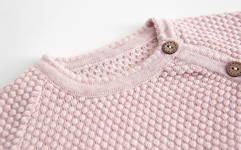 Zweiteiliges Babyset aus Waffelstrick