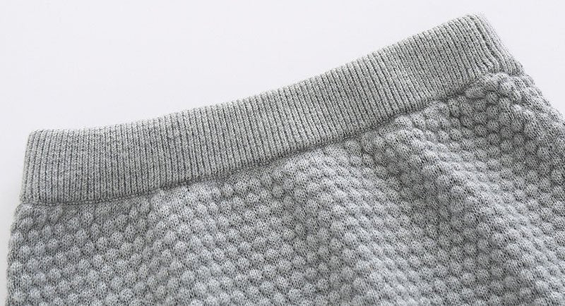 Zweiteiliges Babyset aus Waffelstrick