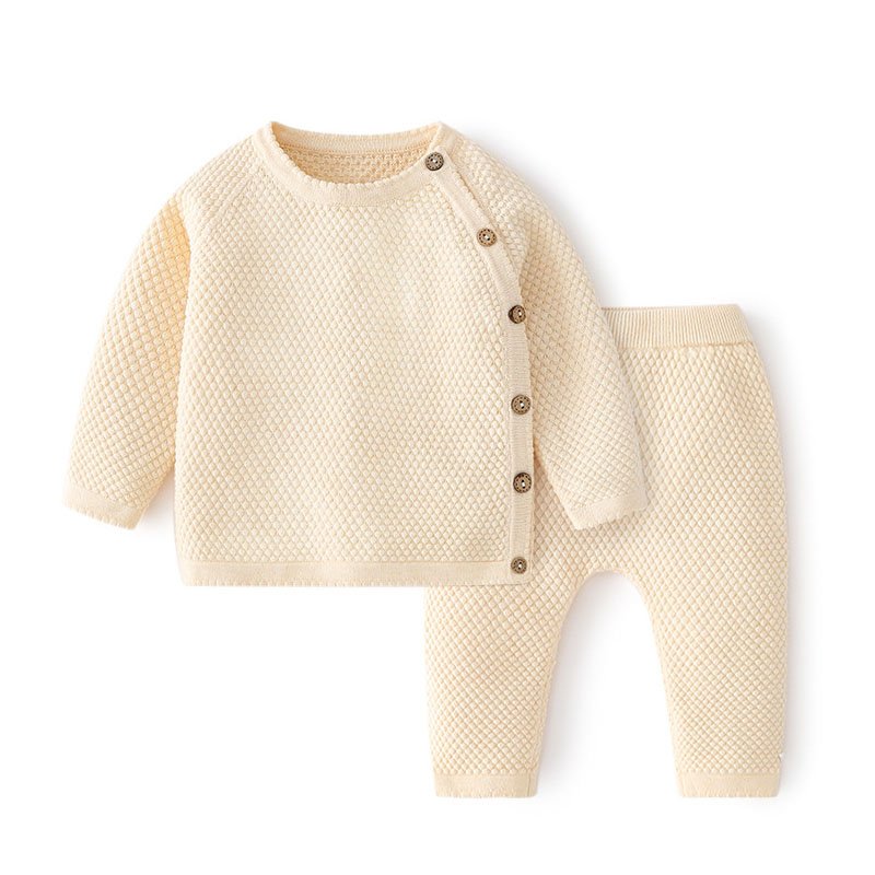 Zweiteiliges Babyset aus Waffelstrick