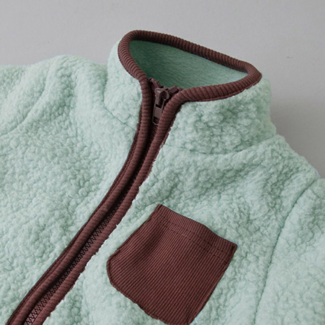 Warme Baby-Overalls mit Reißverschluss in drei Farben