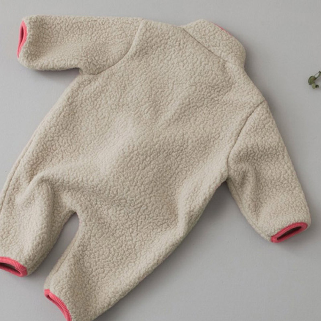 Warme Baby-Overalls mit Reißverschluss in drei Farben