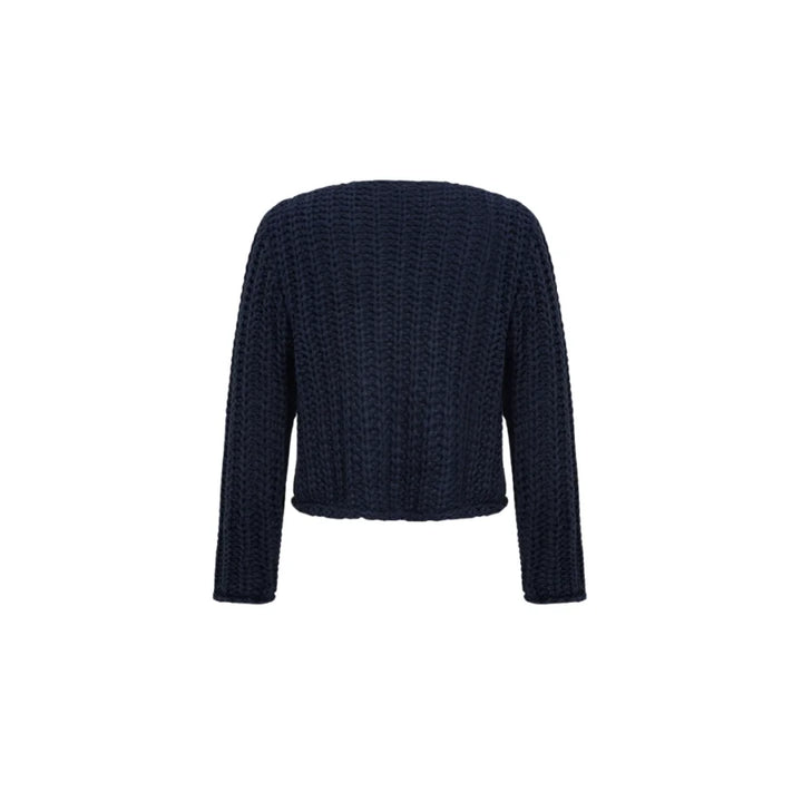 Strick-Cardigan blau