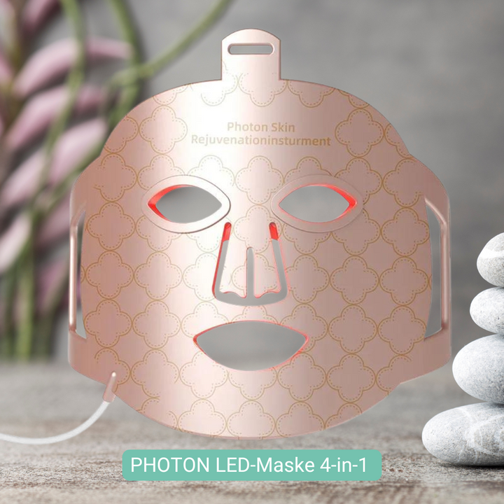 LED-Lichttherapie-Maske aus Silikon