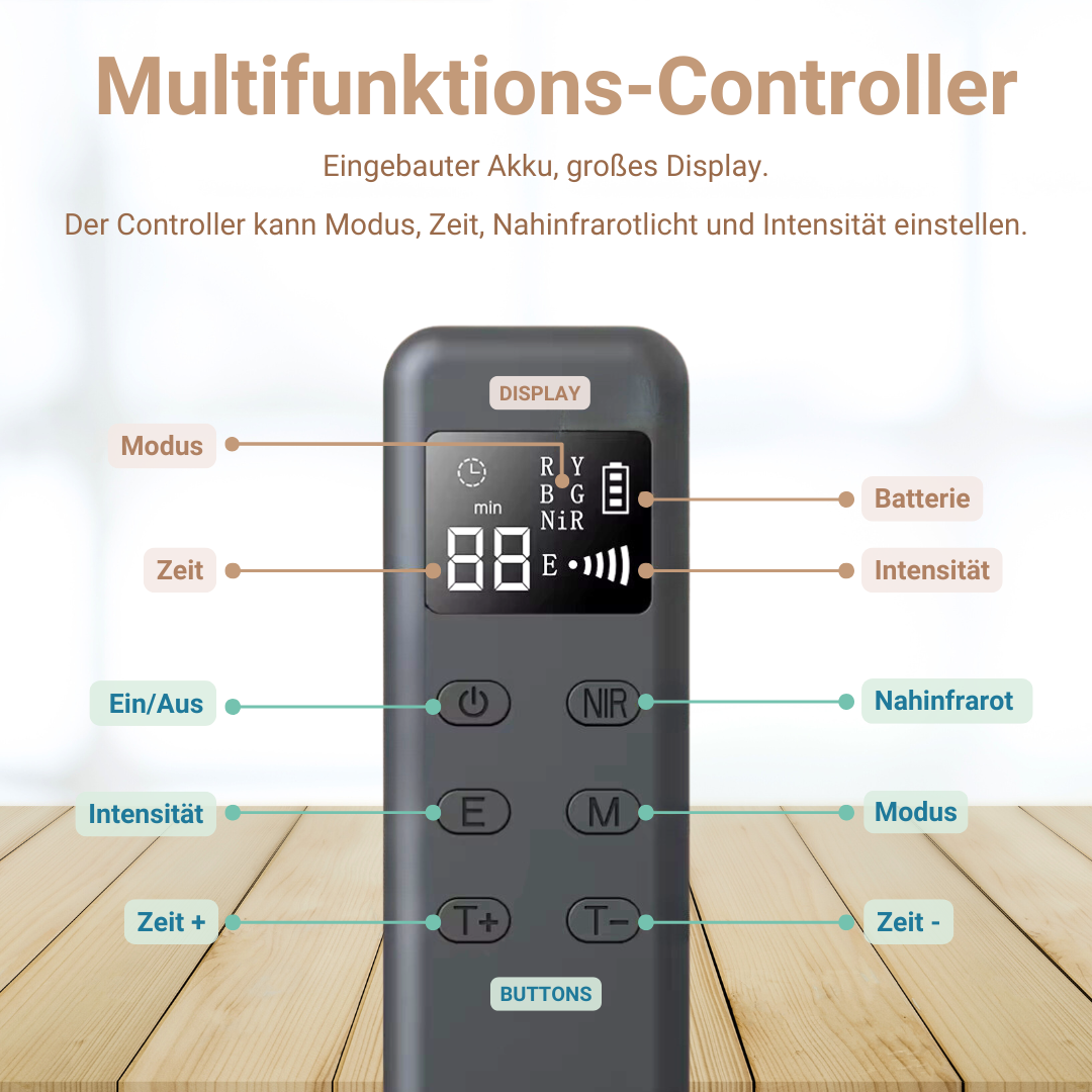 LED-Lichttherapie-Maske aus Silikon
