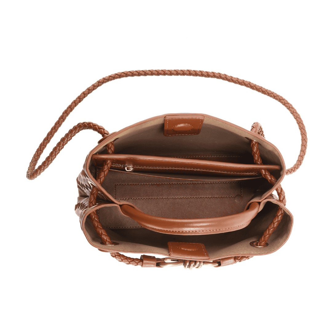 Elegante PU-Leder Schultertasche