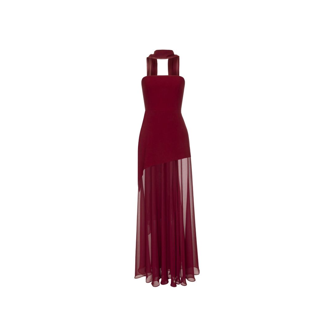 Elegantes Abendkleid mit Halterneck