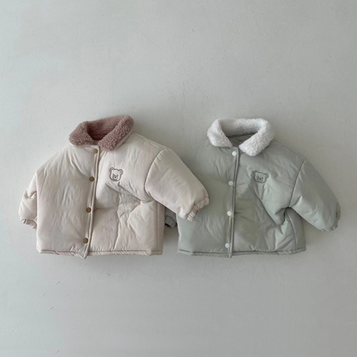 Baby- und Kinderjacke mit Teddy-Kopf