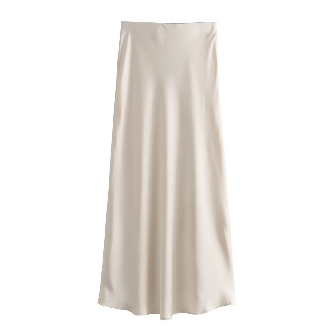 Eleganter High-Waist-Rock in Schwarz oder Weiß