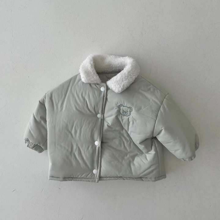 Baby- und Kinderjacke mit Teddy-Kopf