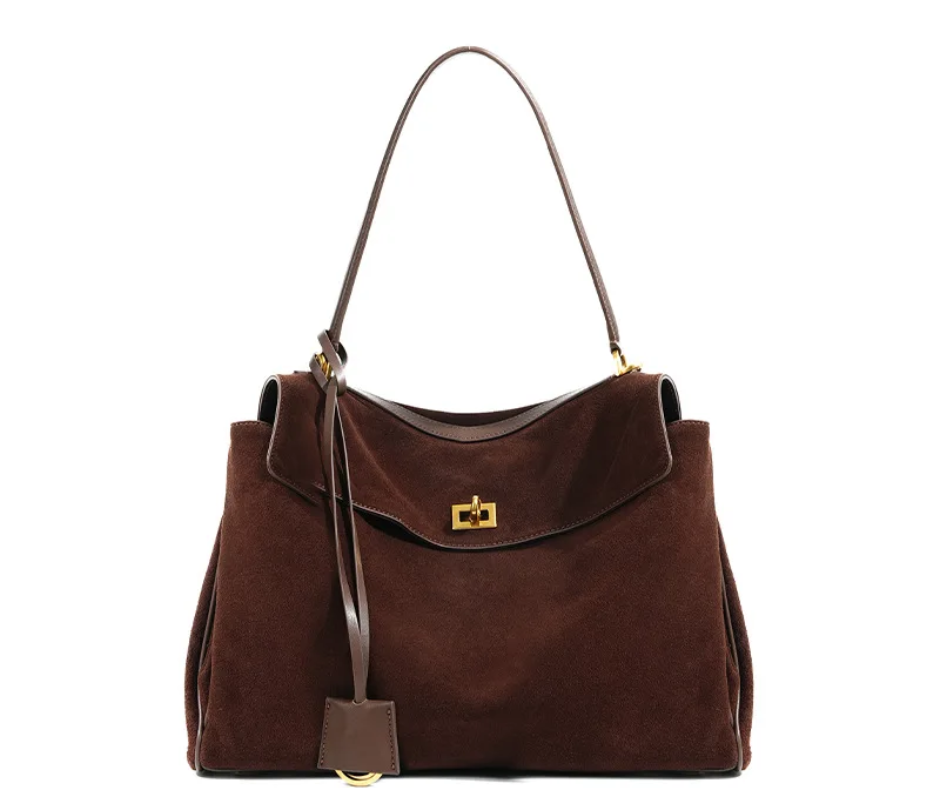 Elegance Suede Handtasche