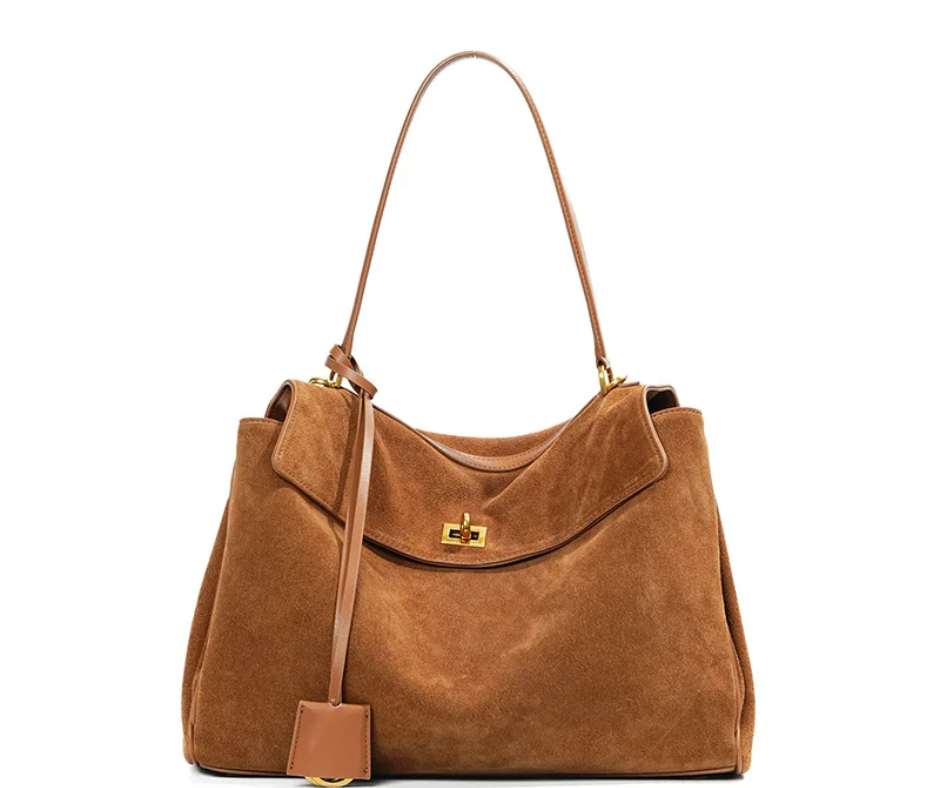 Elegance Suede Handtasche