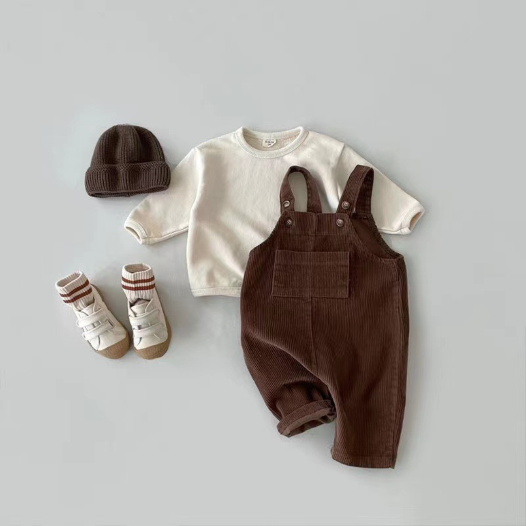 Kuschelige Baby-Overalls aus Baumwolle