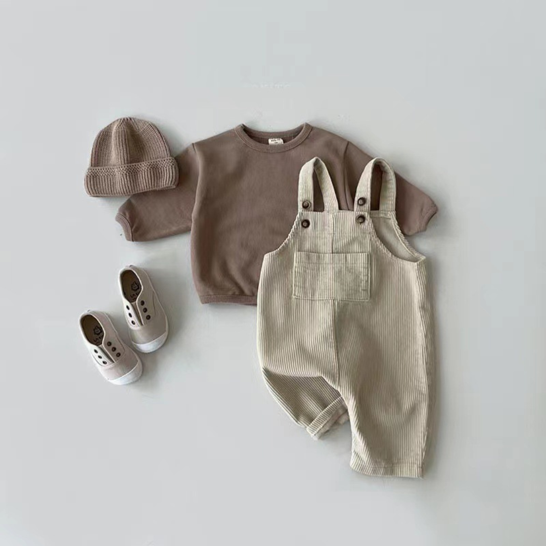 Kuschelige Baby-Overalls aus Baumwolle