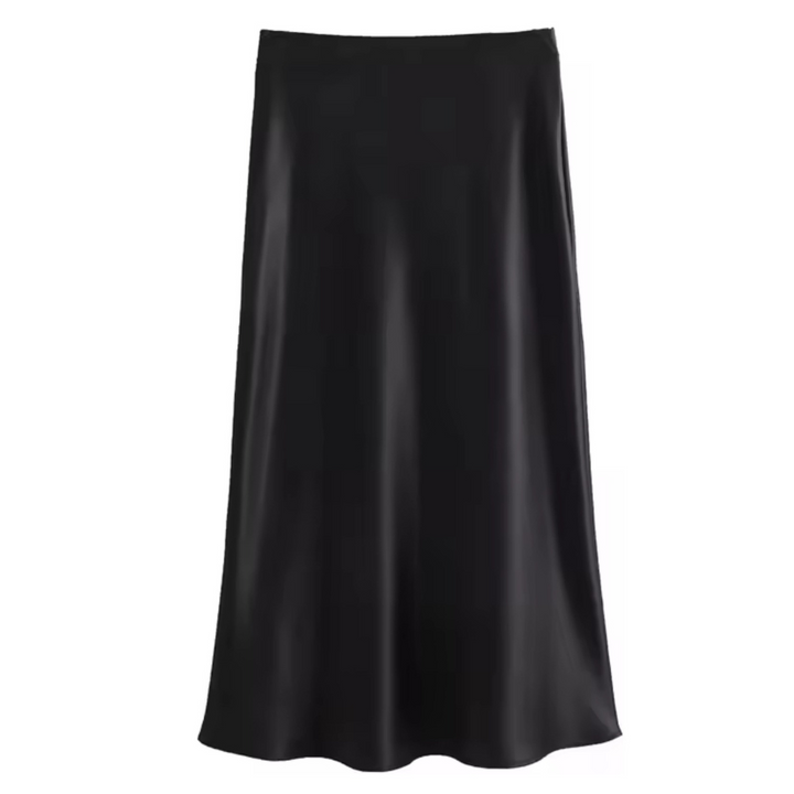 Eleganter High-Waist-Rock in Schwarz oder Weiß