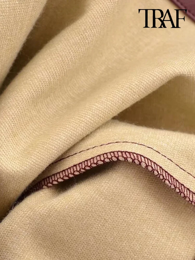 Damen Kunstleder Hose
